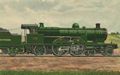 Eisenbahn/Dampflokomotiven/Lokomotive mit Kohlewagen