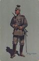Gefreiter des 1. (Bayrischen) Ulanen-Regiments Kaiser Wilhelm II. Knig v. Preuen (Bamberg) 1914-1915 (Felduniform)