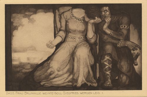 'Da Frau Brunhilde weinte soll Siegfried werden Leid'