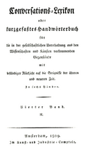 Brockhaus Conversations-Lexikon Bd. 4. Amsterdam 1809