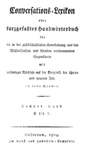 Brockhaus Conversations-Lexikon Bd. 6. Amsterdam 1809