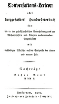 Brockhaus Conversations-Lexikon Bd. 7. Amsterdam 1809