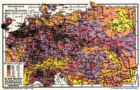 Bevlkerung. I. (Karte) Volksdichte in Mitteleuropa