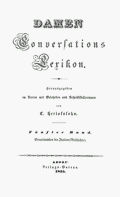 Damen Conversations Lexikon, Band 5. [o.O.] 1835