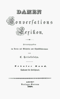 Damen Conversations Lexikon, Band 10. [o.O.] 1838