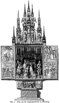 Fig. 2. Altar aus der Augustinerkirche zu Nrnberg.