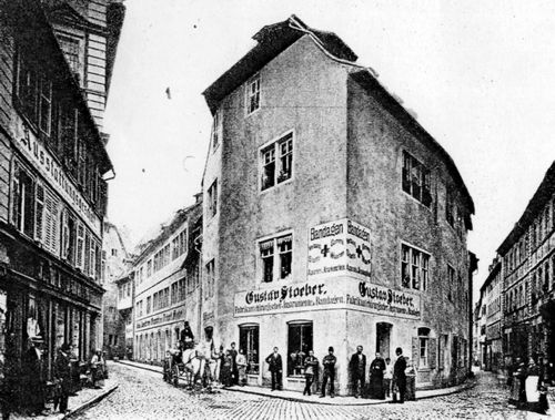 Lilli Lehmann's Geburtshaus in Wrzburg.