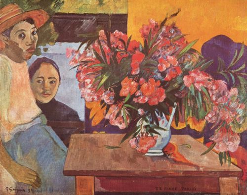 Gauguin, Paul: Groer Blumenstrau mit tahitischen Kindern (Te Tiare Farani)