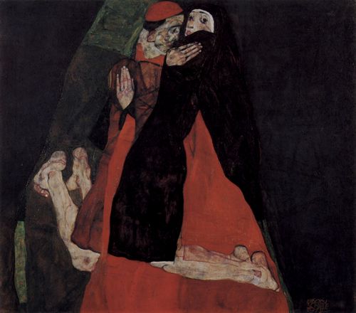 Schiele, Egon: Kardinal und Nonne oder Die Liebkosung