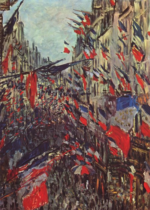 Monet, Claude: Rue Saint-Denis am Nationalfeiertag