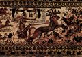 gyptischer Maler um 1355 v. Chr.: Truhenbild: Tutanchamun im Kampf gegen die Asiaten
