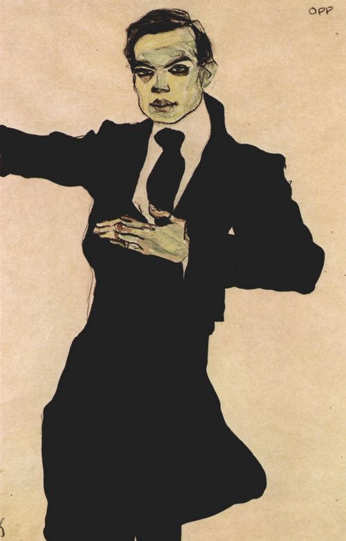Schiele, Egon: Portrt des Max Oppenheimer