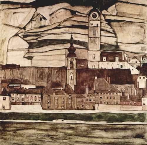 Schiele, Egon: Stein an der Donau II