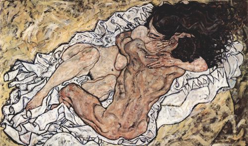 Schiele, Egon: Die Umarmung (Die Liebenden)