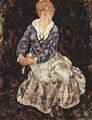Schiele, Egon: Portrt der Edith Schiele, sitzend