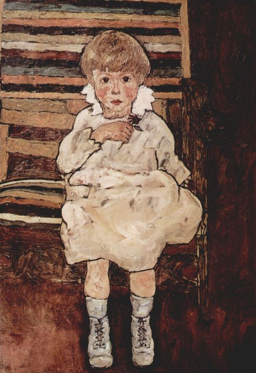 Schiele, Egon: Sitzendes Kind