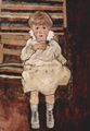 Schiele, Egon: Sitzendes Kind
