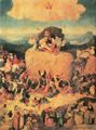 Bosch, Hieronymus: Heuwagen, Triptychon, Mitteltafel: Der Heuwagen