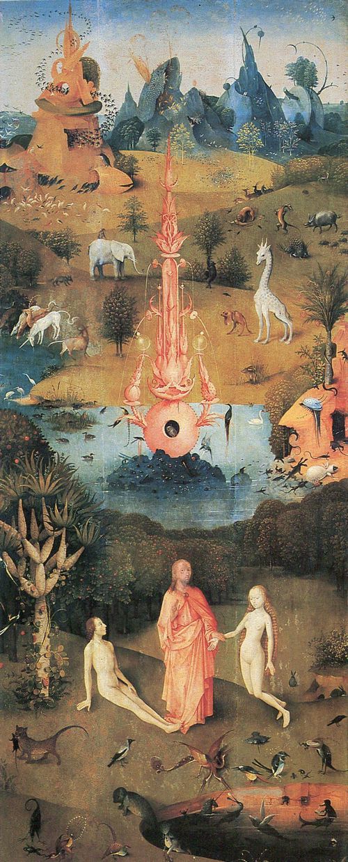 Bosch, Hieronymus: Der Garten der Lste, linker Flgel: Die Schpfung