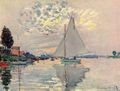 Monet, Claude: Segelboot in Le-Petit-Gennevilliers