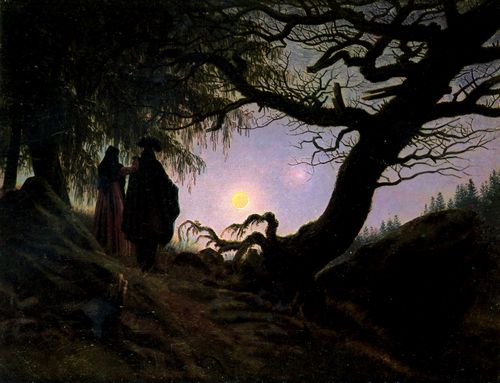 Friedrich, Caspar David: Mann und Frau den Mond betrachtend