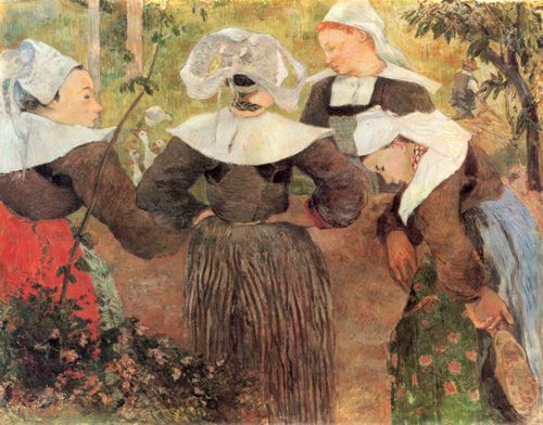 Gauguin, Paul: Der Tanz der vier Bretoninnen