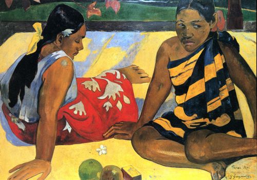 Gauguin, Paul: Zwei Frauen von Tahiti (Was gibt's Neues, Parau api)