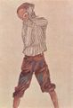 Schiele, Egon: Junge in gestreiftem Hemd