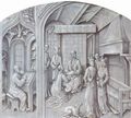 Flmischer Meister des spten 15. Jahrhunderts: Kopieren eines Buches