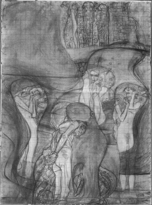 Klimt, Gustav: Kompositionsentwurf fr das Fakulttsbild »Jurisprudenz«