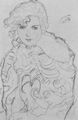Klimt, Gustav: Brustbild einer Frau