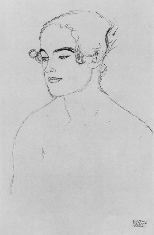 Klimt, Gustav: Brustbild eines Mdchens