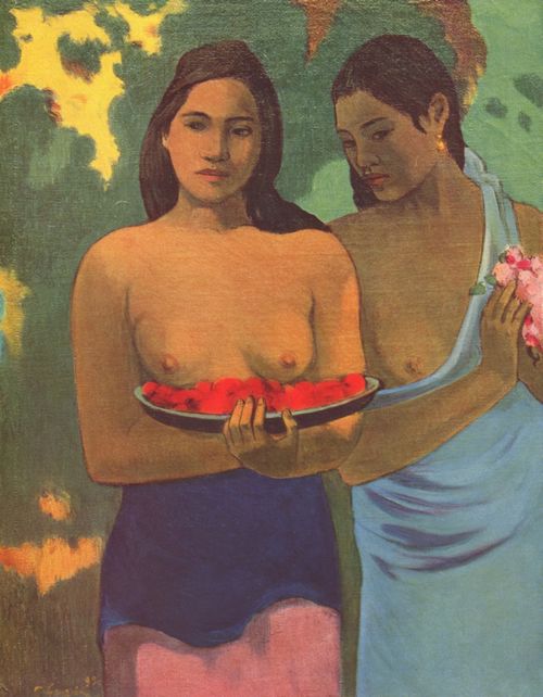 Gauguin, Paul: Zwei Mdchen mit Mangoblten