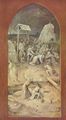 Bosch, Hieronymus: Antoniusaltar, Triptychon, linker Auenflgel: Gefangennahme Christi