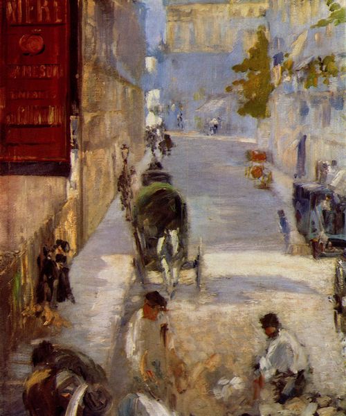 Manet, Edouard: Straenarbeiter, Rue de Bernes, Detail
