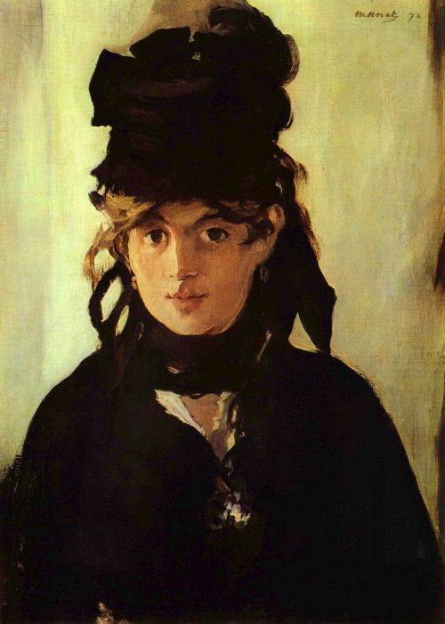 Manet, Edouard: Portrt der Berthe Morisot mit dem Veilchenstrau
