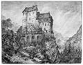 Quaglio, Domenico: Burggaillenreuth an der Wiesent, Burg von Osten
