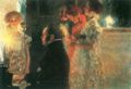 Klimt, Gustav: Schubert am Klavier