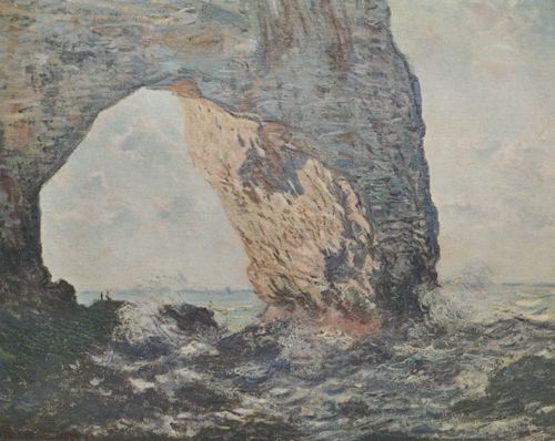 Monet, Claude: Die Felsenklippen von tretat (La Manneporte)