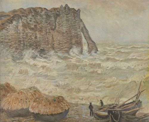 Monet, Claude: Strmisches Meer (La Porte d'Aval)