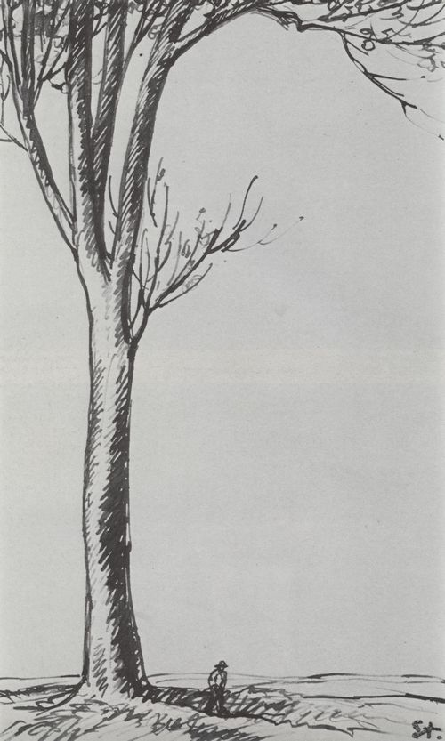 Steinlen, Theophile Alexandre: Bauer und Baum