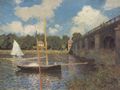 Monet, Claude: Die Straenbrcke, Argenteuil