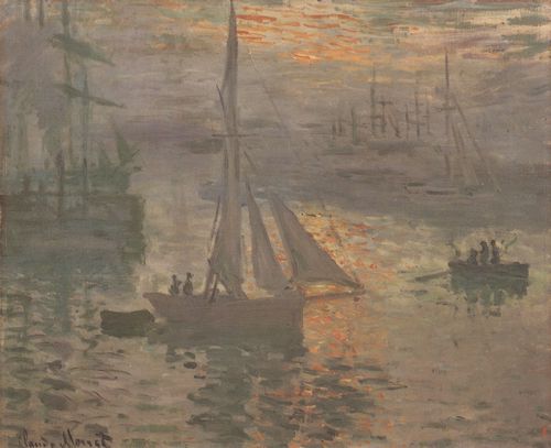 Monet, Claude: Sonnenaufgang, Seelandschaft