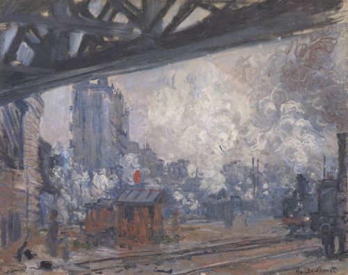 Monet, Claude: Der Bahnhof Saint-Lazare, Auenansicht