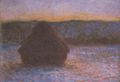 Monet, Claude: Heuschober, Tauwetter, Sonnenuntergang