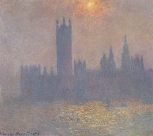 Monet, Claude: Die Houses of Parliament, Sonnenlicht im Nebel
