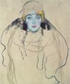 Klimt, Gustav: Damenbildnis en Face