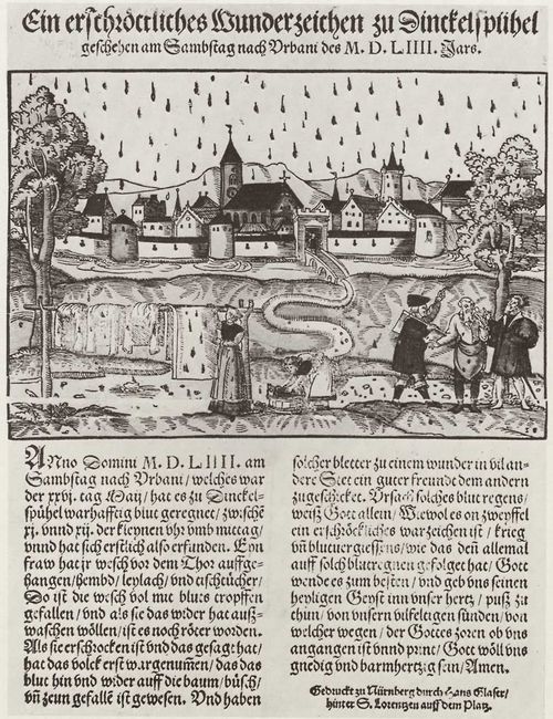 Glaser, Hans: Blutregen bei Dinkelsbhl am 26. Mai 1554