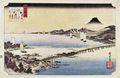 Utagawa Hiroshige: Aus der Serie Acht Ansichten des Biwa-Sees: Sonnenuntergang in Seta