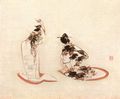 Utagawa Hiroshige: Zwei Frauen beim Spiel